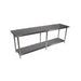 18 ga. S/S Work Table W/Undershelf 84"Wx30"D-cityfoodequipment.com