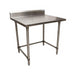 16 ga. S/S Work Table Open Base 5"Riser 48"Wx30"D-cityfoodequipment.com