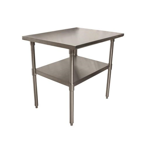 18 ga. S/S Work Table W/Undershelf 36"Wx24"D-cityfoodequipment.com