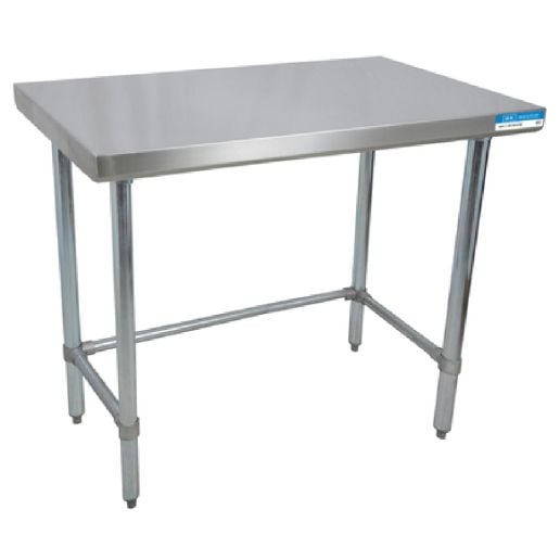 16 ga. S/S Work Table Open Base Galvanized Legs 36"Wx36"D-cityfoodequipment.com