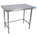 16 ga. S/S Work Table Open Base Galvanized Legs 36"Wx36"D-cityfoodequipment.com