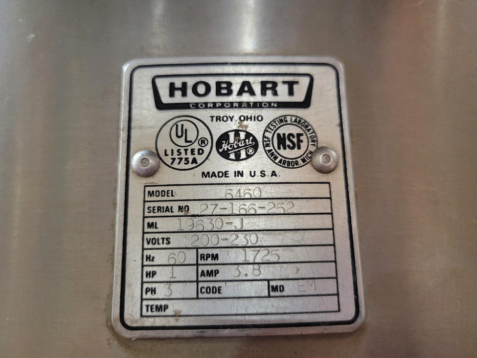 Used Hobart 6460-1 60 lb. Potato Peeler - 3 Phase, 200-230V, 1 hp-cityfoodequipment.com