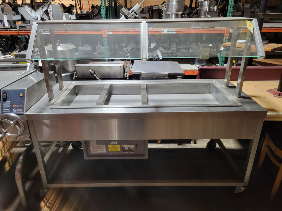 Used Atlas Metal 4 Compartment Refrigerated Salad Bar-cityfoodequipment.com