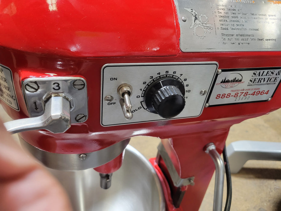 Hobart A200 - 20 Qt Red Commercial Dough Mixer-cityfoodequipment.com