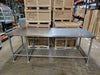 Used 94" x 36" Stainless Steel Work Table-cityfoodequipment.com