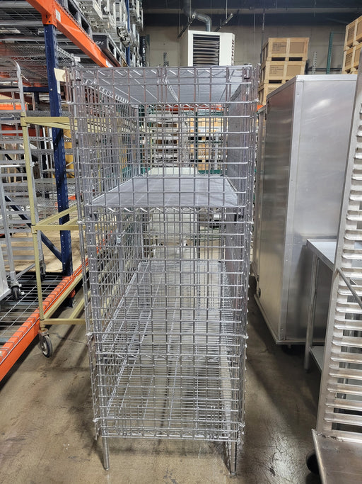 Used Security Cage and Shelving Unit 24" x 48" x 58"-cityfoodequipment.com