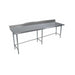 18 ga. S/S Work Table W/Open Base 5 Riser 96"Wx30"D-cityfoodequipment.com