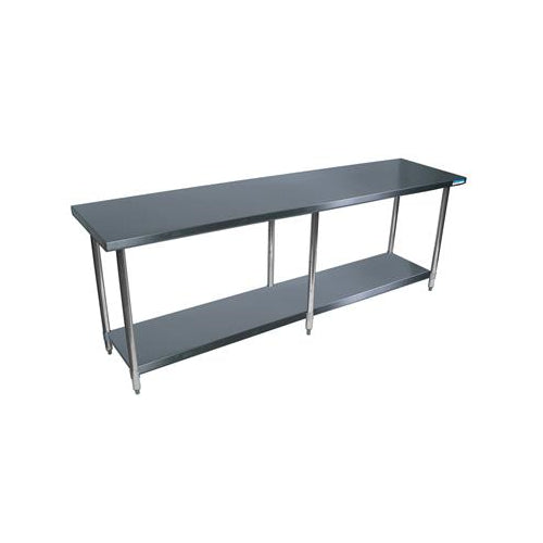 18 ga. S/S Work Table W/Undershelf 84"Wx18"D-cityfoodequipment.com