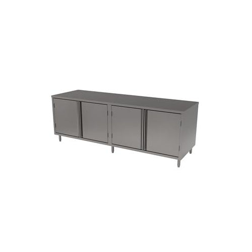 30"x84" S/S Cabinet Base Chef Table W/Hinged Door-cityfoodequipment.com