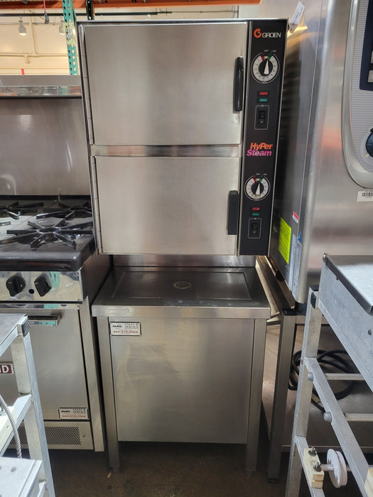 Used Groen HyperSteamT Convection Steamer, gas, (2)-cityfoodequipment.com