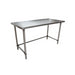 18 ga. S/S Work Table With Open Base 60"Wx24"D-cityfoodequipment.com