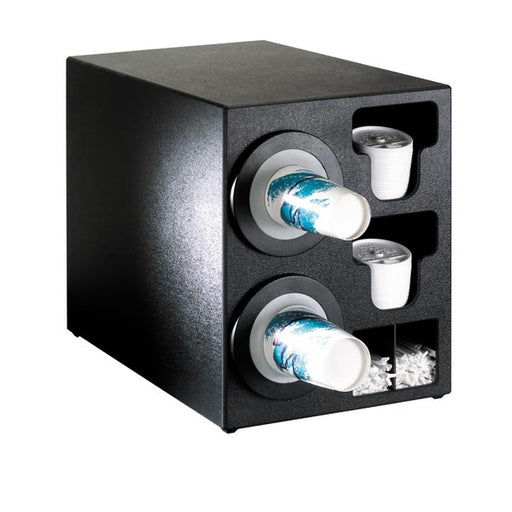 Dispense-Rite BFL-C-2BT Countertop Cup, Lid & Straw Dispensing Cabinet-cityfoodequipment.com