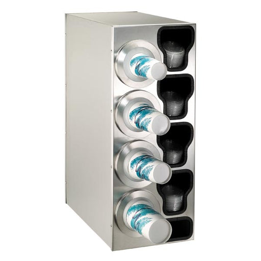 Dispense-Rite BFL-C-4LSS Countertop Cup, Lid & Straw Dispensing Cabinet-cityfoodequipment.com