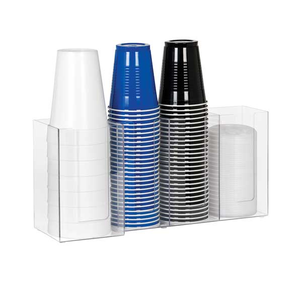 Dispense-Rite CTHL-4 Countertop Lid & Straw Organizer-cityfoodequipment.com