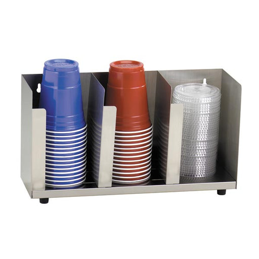 Dispense-Rite CTLD-15 Countertop Cup, Lid & Straw Organizer-cityfoodequipment.com