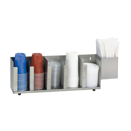 Dispense-Rite CTLD-22A Countertop Cup, Lid & Straw Organizer-cityfoodequipment.com