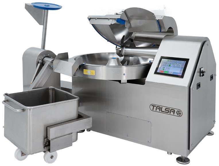 Talsa K200nsb Commercial 54 Gal, 350lb, 82HP Bowl Chopper / Cutter W/ Loader & Unloader Arm - 460 Volts-cityfoodequipment.com