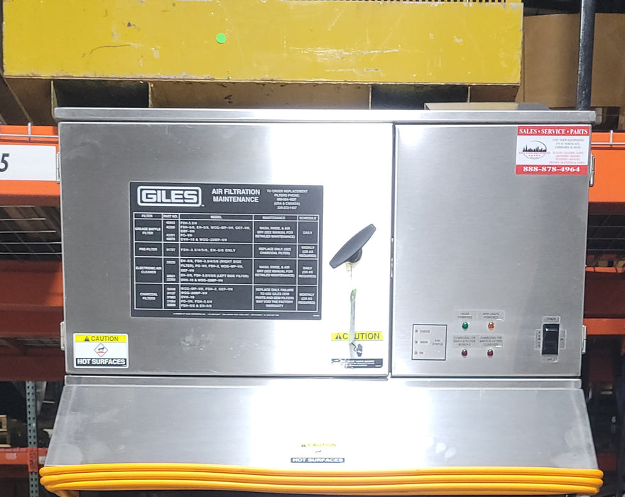 USED Giles OVH-10 Commercial Ventless Hood-cityfoodequipment.com