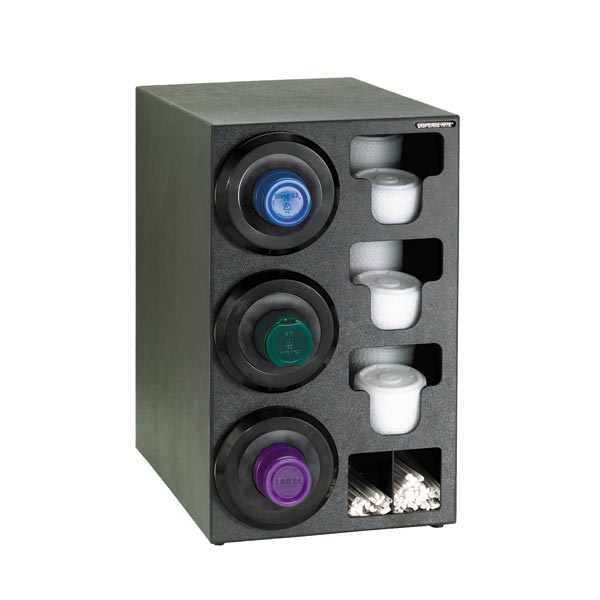 Dispense-Rite SLR-C-3LBT Countertop Cup, Lid & Straw Dispensing Cabinet-cityfoodequipment.com