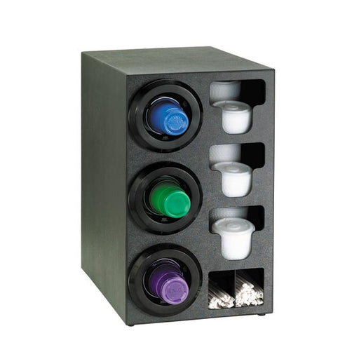 Dispense-Rite STL-C-3LBT Countertop Cup, Lid & Straw Dispensing Cabinet-cityfoodequipment.com