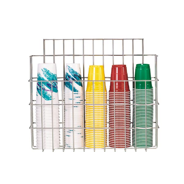 Dispense-Rite WR-CC-22 Surface-Mounted Wire Form Cup Dispenser-cityfoodequipment.com