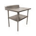 14 ga. S/S Work Table W/ S/S Shelf 5"Riser 48"Wx30"D-cityfoodequipment.com