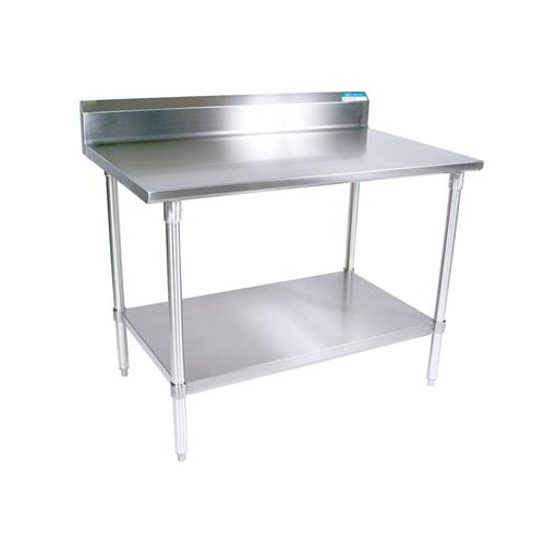 18 ga. S/S Work Table Undershelf 5" Riser 48"x30"-cityfoodequipment.com