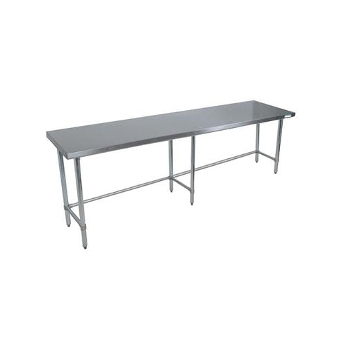 14 ga. S/S Work Table W/ S/S Shelf 5"Riser 36"Wx30"D-cityfoodequipment.com