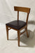 Used Chair - Light Wood, Small Solid Back, Maroon Cushion-cityfoodequipment.com