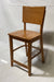 Used Bar Stool - Light Wood, Solid Back, No Cushion-cityfoodequipment.com