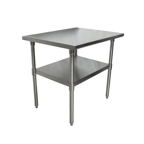 16 ga. S/S Work Table With S/S Shelf 30"Wx30"D-cityfoodequipment.com