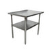 16 ga. S/S Work Table With S/S Shelf 30"Wx30"D-cityfoodequipment.com