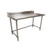 18 ga. S/S Work Table W/Open Base 5 Riser 72"Wx24"D-cityfoodequipment.com