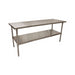 14 ga. S/S Work Table With S/S Undershelf 72"Wx36"D-cityfoodequipment.com