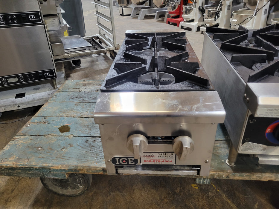 Ice 2 Burner Commercial Hot Plate-cityfoodequipment.com