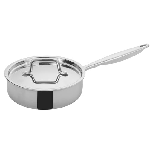 2qt Triply S/S Saute Pan w/ Cover (6 Set)-cityfoodequipment.com