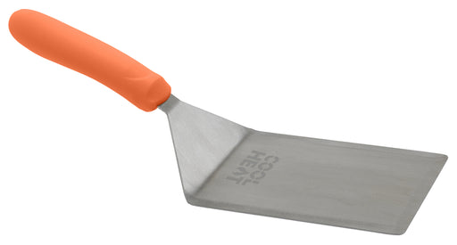 High Heat Extra Heavy Turner w/Cutting Edge, Orange Nylon Hdl, 5"x6" Blade (12 Each)-cityfoodequipment.com