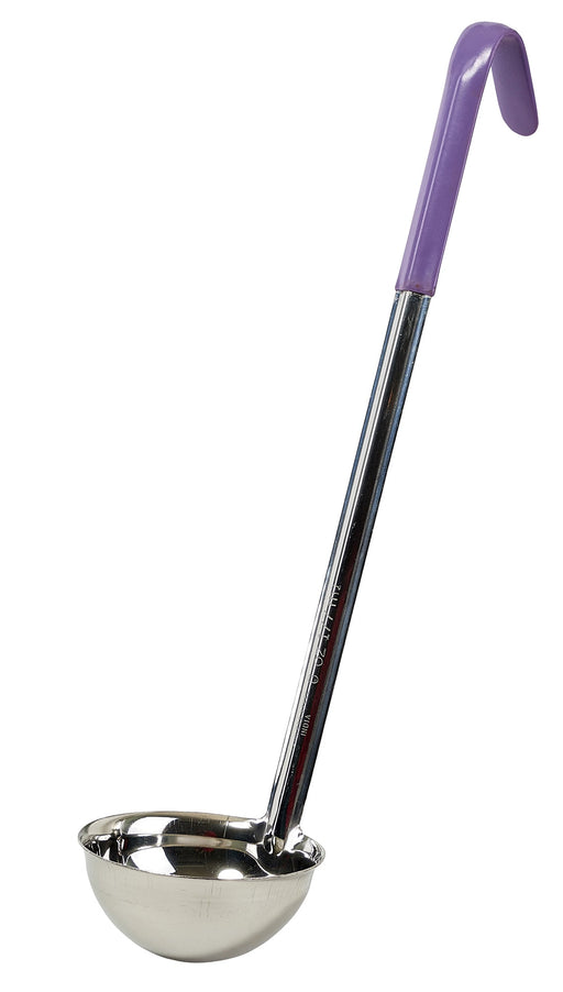 6oz, Ladle, One-piece, Purple, S/S, Allergen Free (12 Each)-cityfoodequipment.com