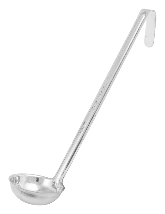 Winco Prime One-piece S/S 2oz Ladle, NSF (12 Each)-cityfoodequipment.com