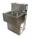 18"X36" S/S Underbar Sink w/ Left Drainboard Die Wall & SS Faucet-cityfoodequipment.com