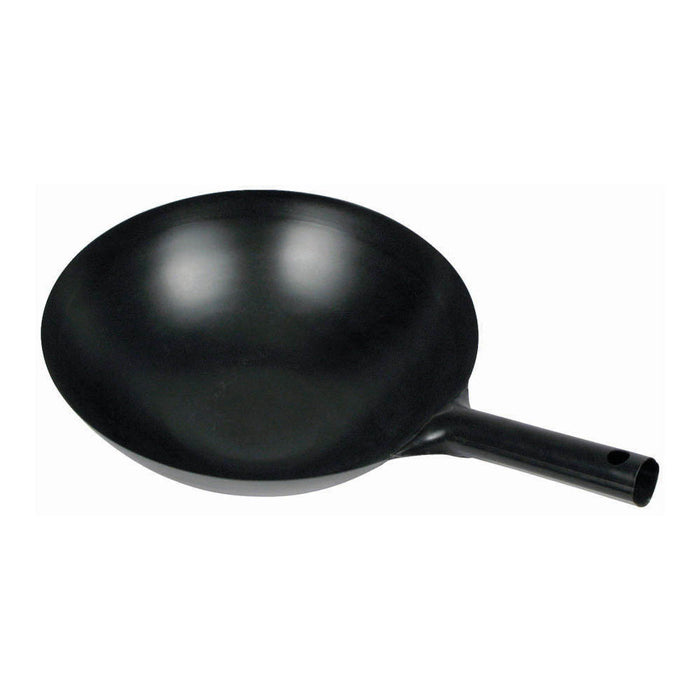 14" Carbon Steel Wok, Integrated Hdl, Black (12 Each)-cityfoodequipment.com