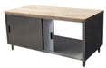 36" X 72" Dual Sided Maple Top Cabinet Base Chef Table Sliding Door-cityfoodequipment.com