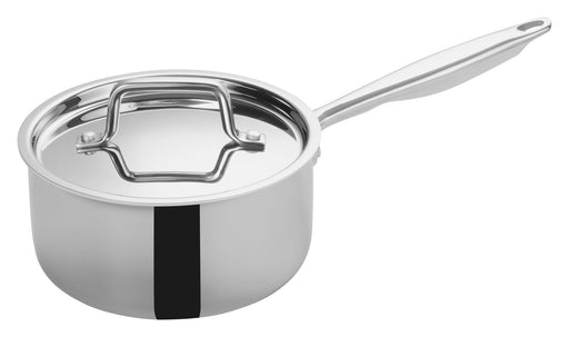 2.5qt Triply S/S Sauce Pan w/ Cover (6 Set)-cityfoodequipment.com