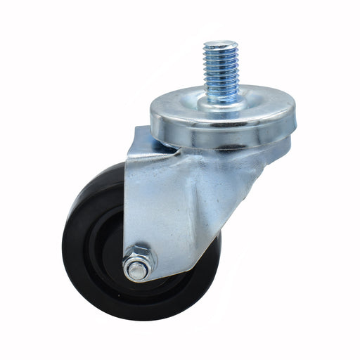 3" Polyolefin Wheel 5/8"-13x1" Threaded Stem Swivel Caster-cityfoodequipment.com