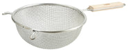 8" Double Mesh Strainer, Medium, Tin (12 Each)-cityfoodequipment.com