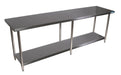 Stainless Steel Work Table 84"L x 30"W x 34-3/4"H . 18 ga T-304-cityfoodequipment.com