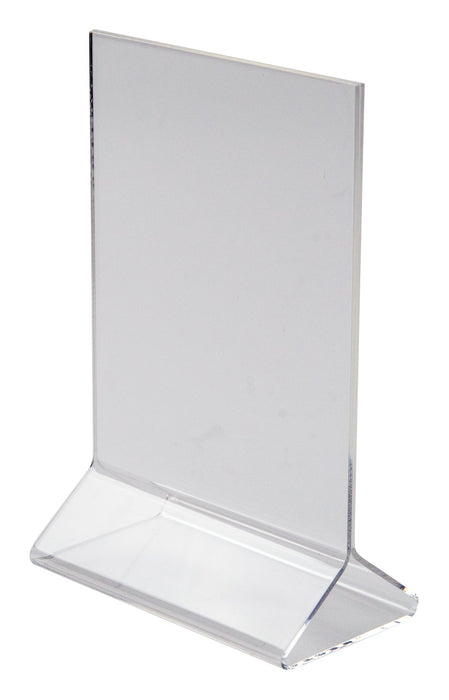 Acrylic Table Sign Holder, 4" x 6" (12 Each)-cityfoodequipment.com