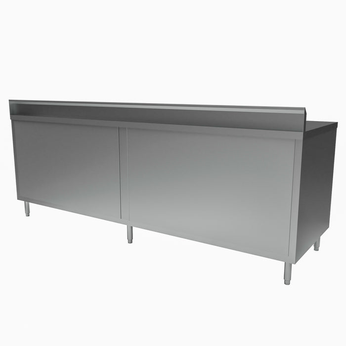 30" X 84" S/S Cabinet Base Chef Table 5" Riser-cityfoodequipment.com