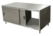 36" X 72" Dual Sided S/S Chef Table Sliding Door-cityfoodequipment.com