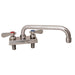 Evolution 4" Deck Mount S/S Faucet, 12" Swing Spout-cityfoodequipment.com